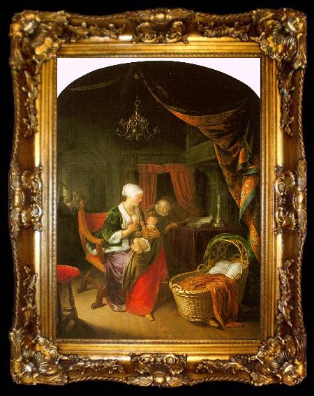 framed  Gerrit Dou The Young Mother, ta009-2